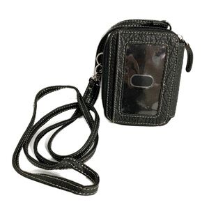 Rossetti Faux Leather Wallet Crossbody Bag Credit Card Organizer Fully Lined 🖤